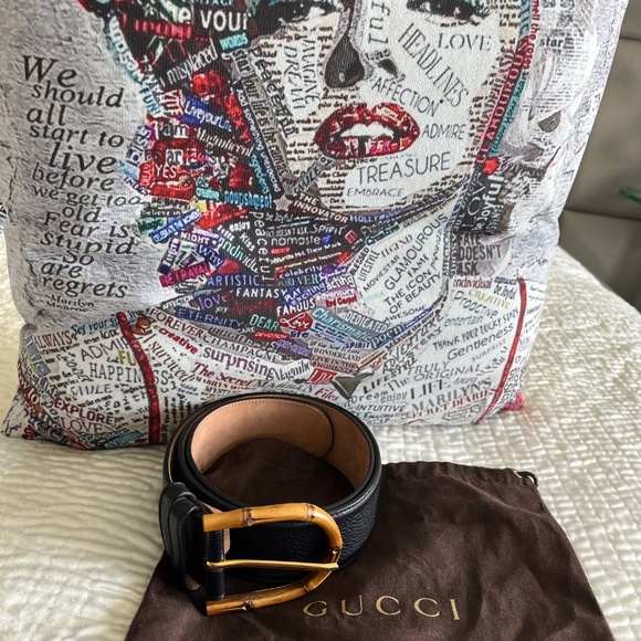 Authentic Bamboo Gucci belt - Picture 2 of 11